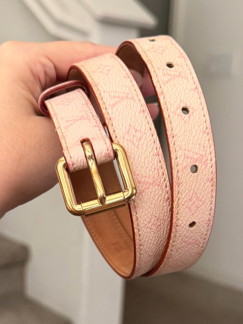 Louis Vuitton Cherry Blossom Thin Belt 70 cm / 28 inch